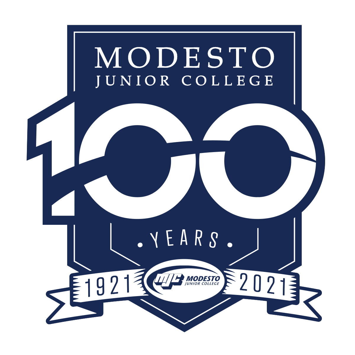 MJC Centennial Logo Blue