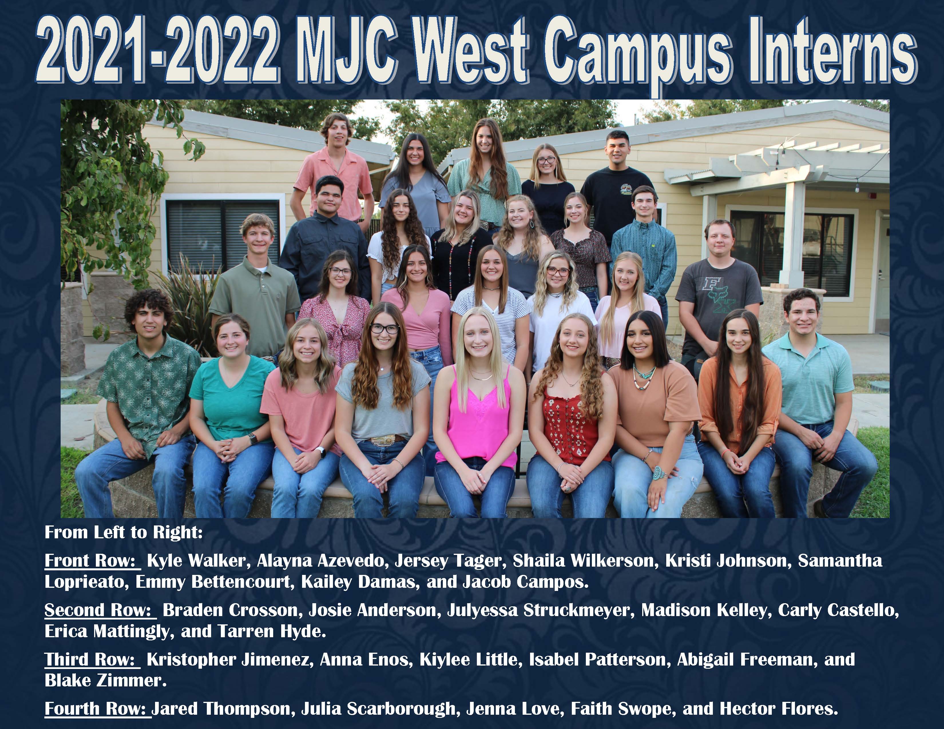 West Campus Interns 2021-2022