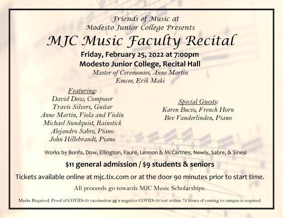 Music Faculty Recital 2022