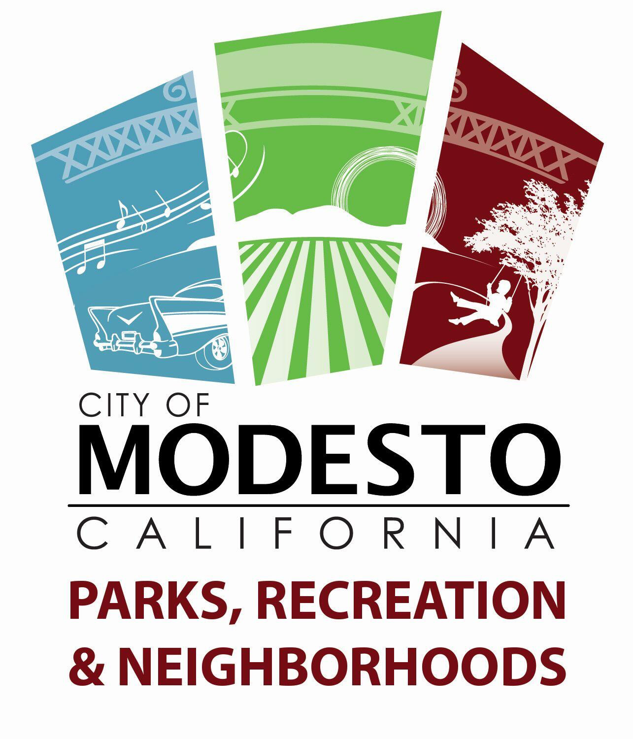 City of Modesto California Parks, Recreation and Neighborhoods logo