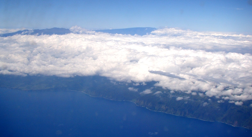 Clouds over Hawaiian Island