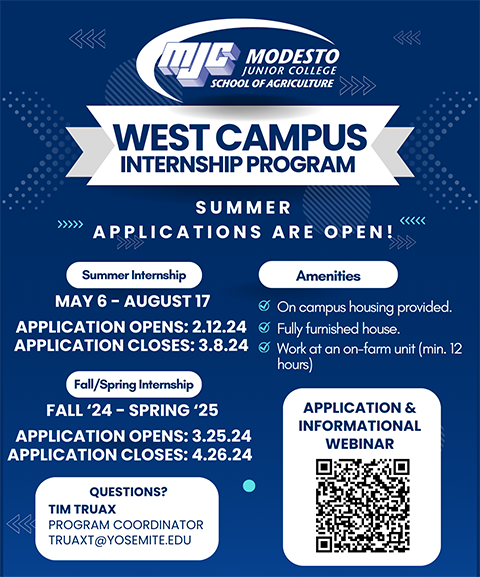 MJC West Campus Summer Internship