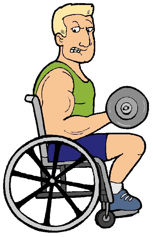 man in wheelchair graphic