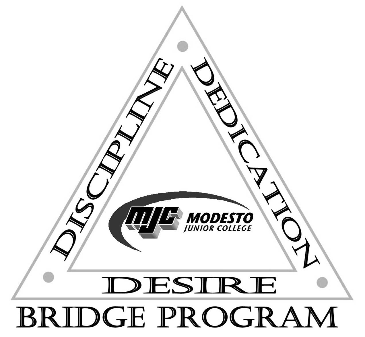 Logo bridge program: Discipline, Dedictaion, Desire - MJC 