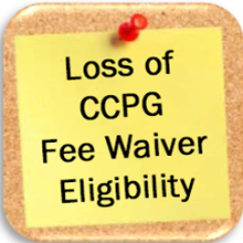 loss of fee waiver