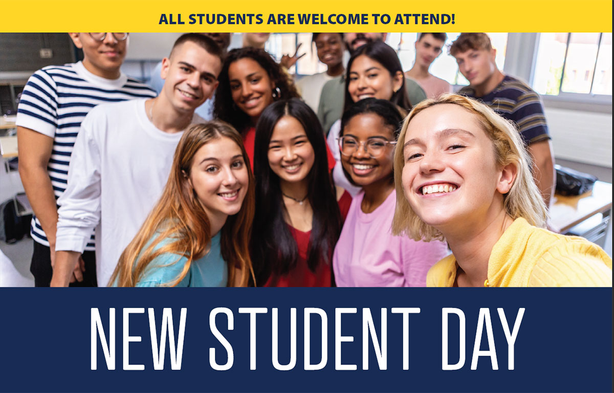 New Student Day - All students are welcome to attend